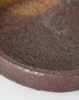 【Taeko Kajihara】Kouchi edged round plate Black