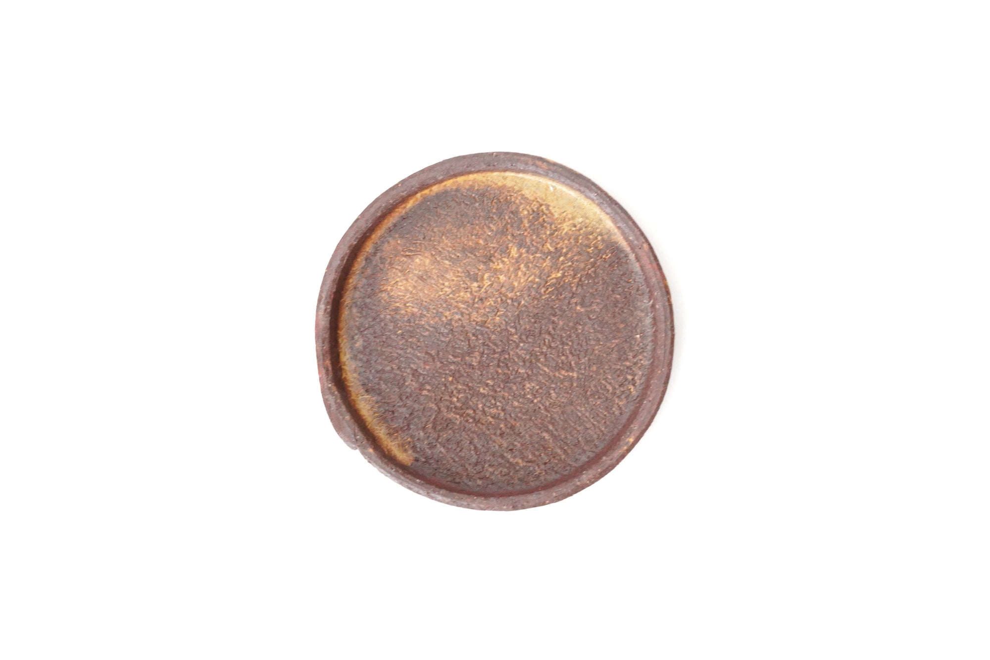 【Taeko Kajihara】Kouchi edged round plate Black