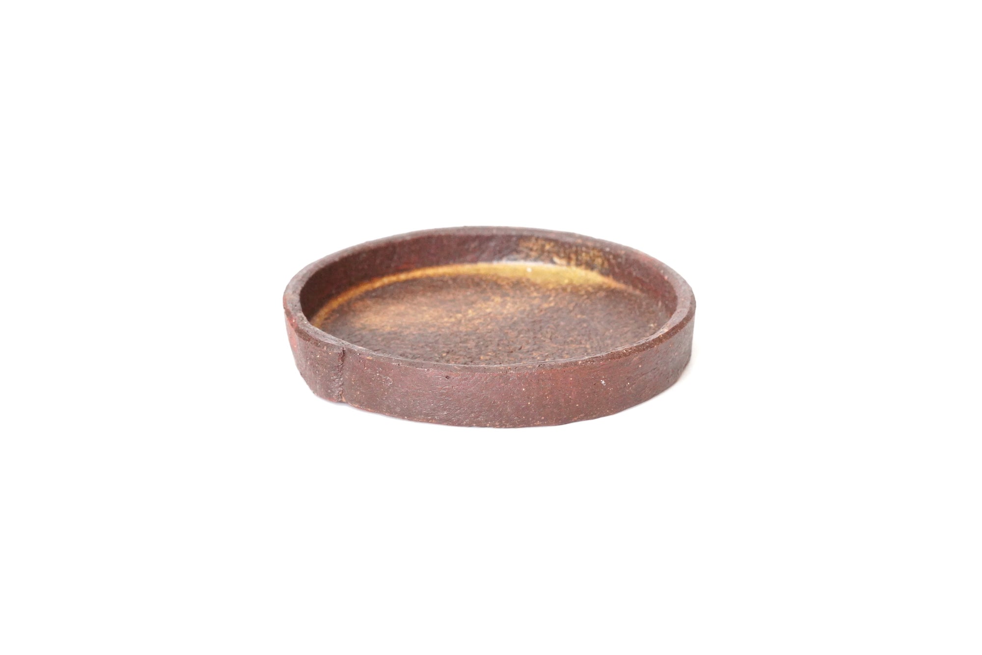 【Taeko Kajihara】Kouchi edged round plate Black