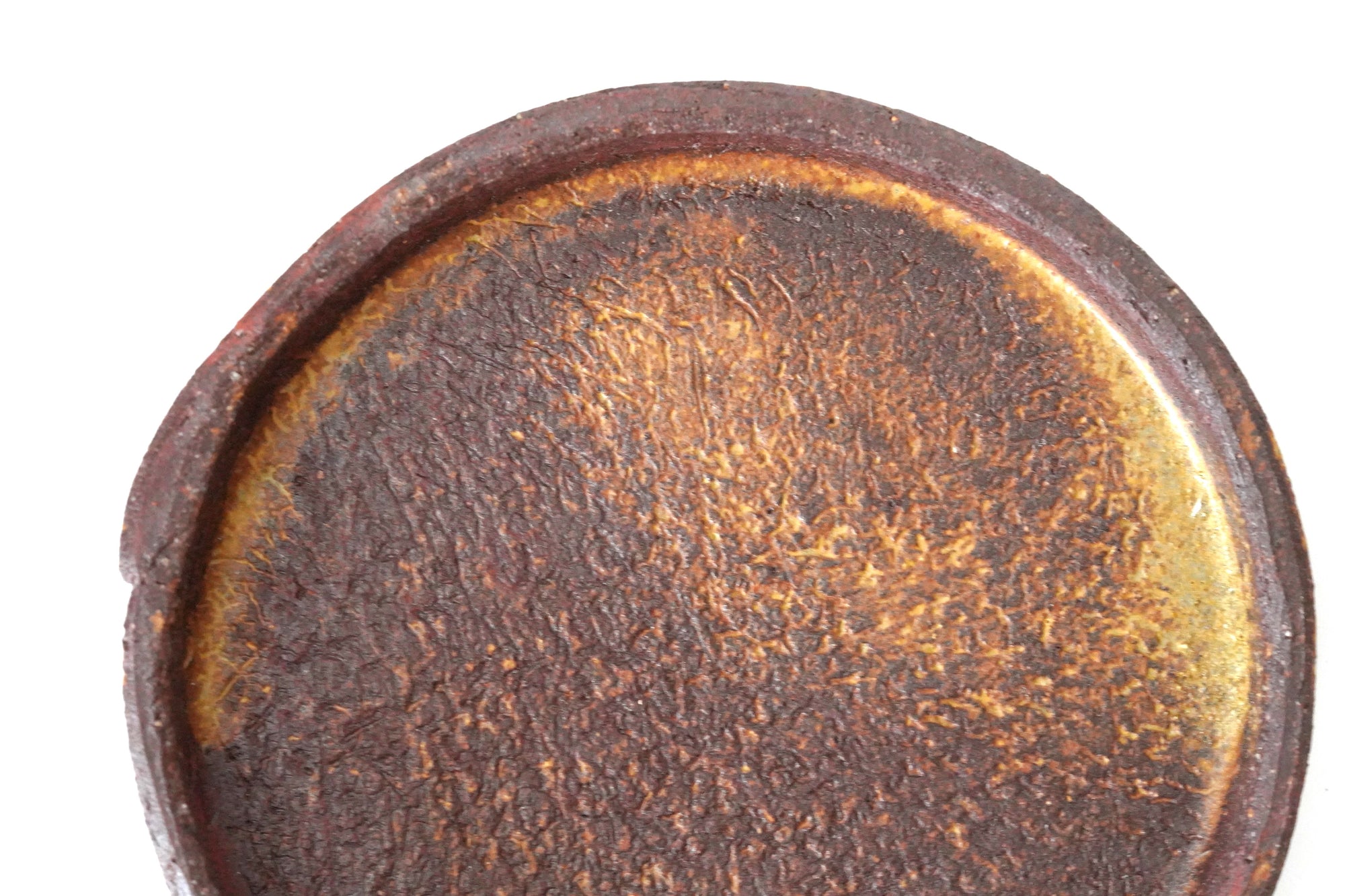 【Taeko Kajihara】Kouchi edged round plate Black