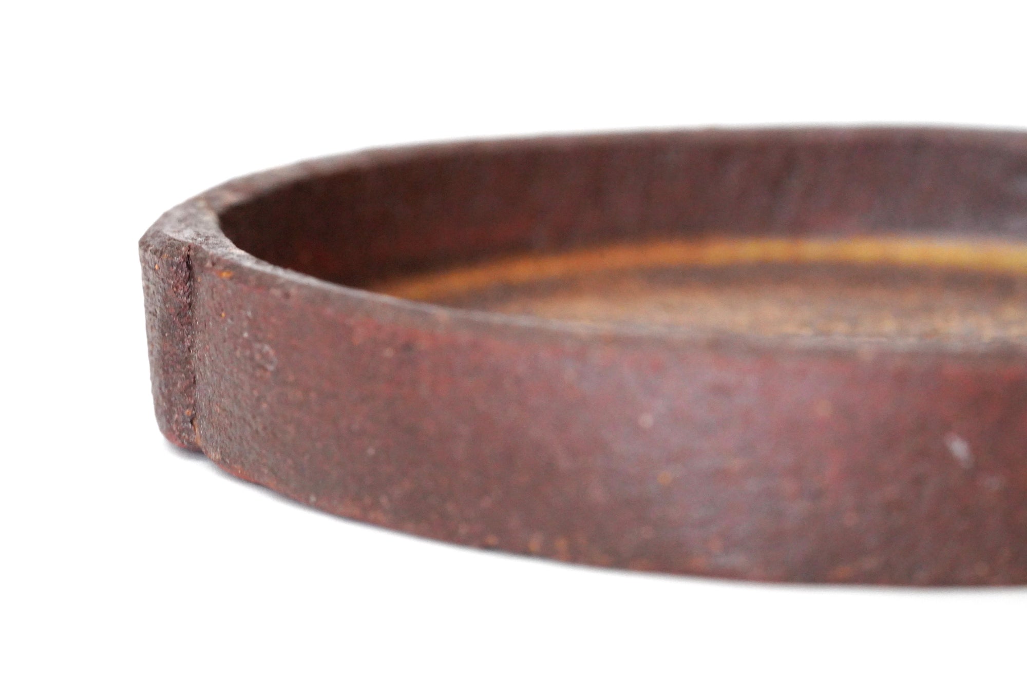 【Taeko Kajihara】Kouchi edged round plate Black
