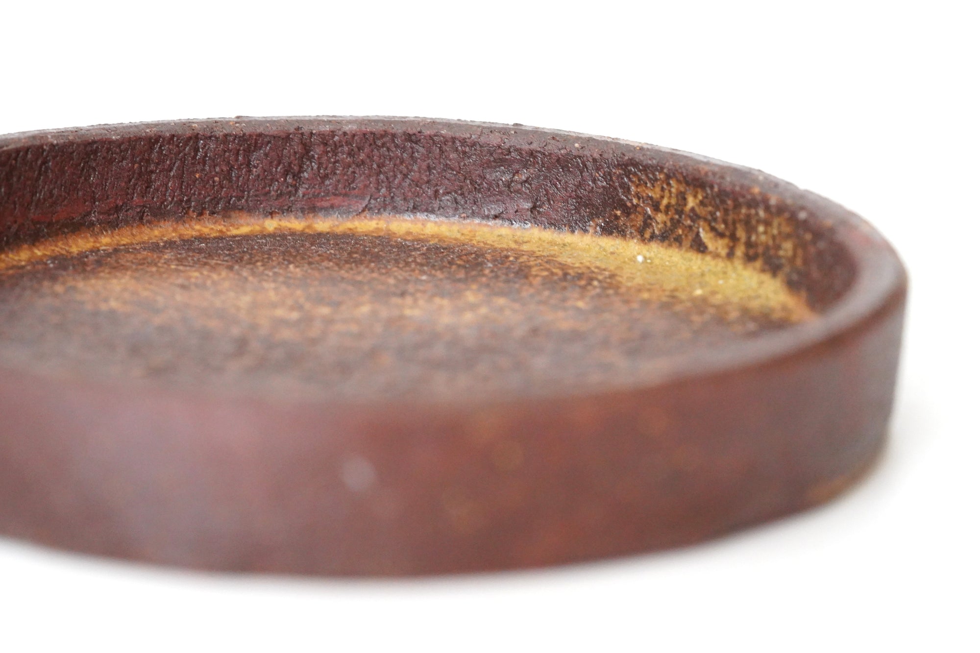 【Taeko Kajihara】Kouchi edged round plate Black