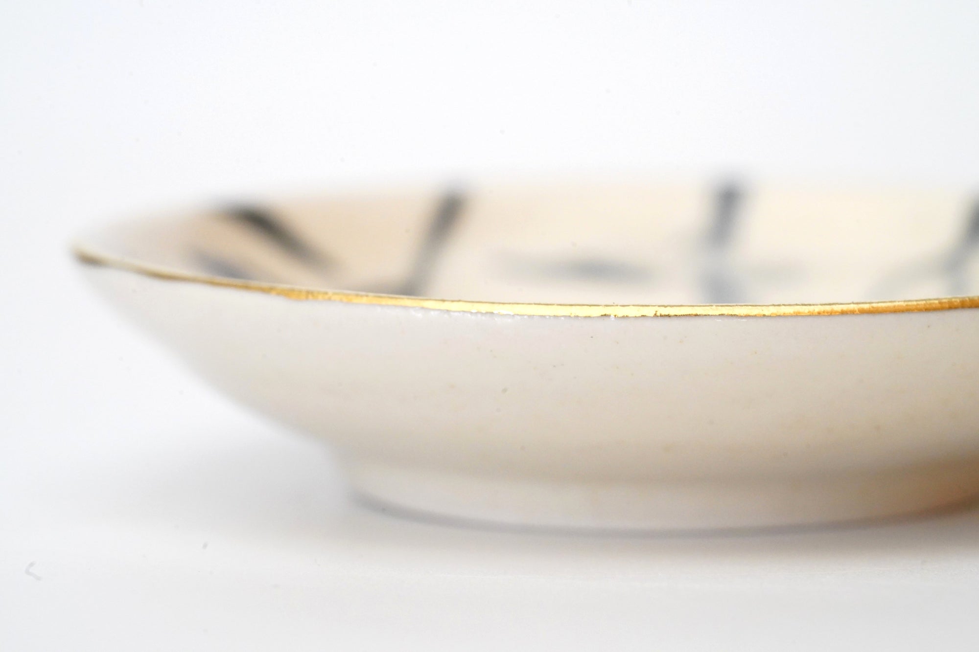 豆皿　魯山人写し　草金