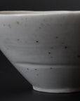 [Bunshogama] White porcelain flower-shaped small bowl