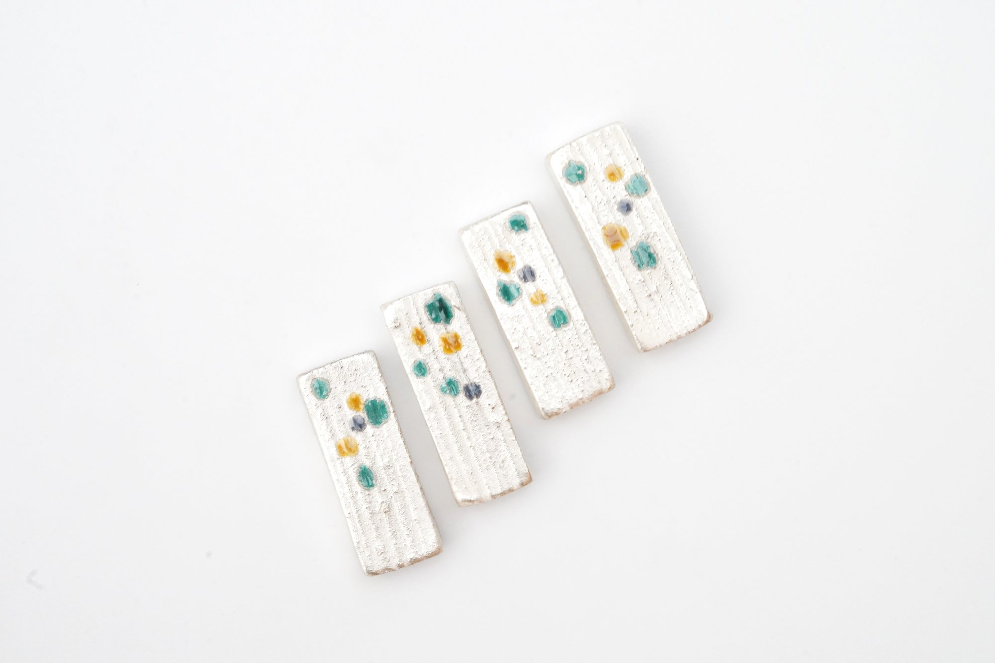 【伊勢崎紳】銀彩箸置