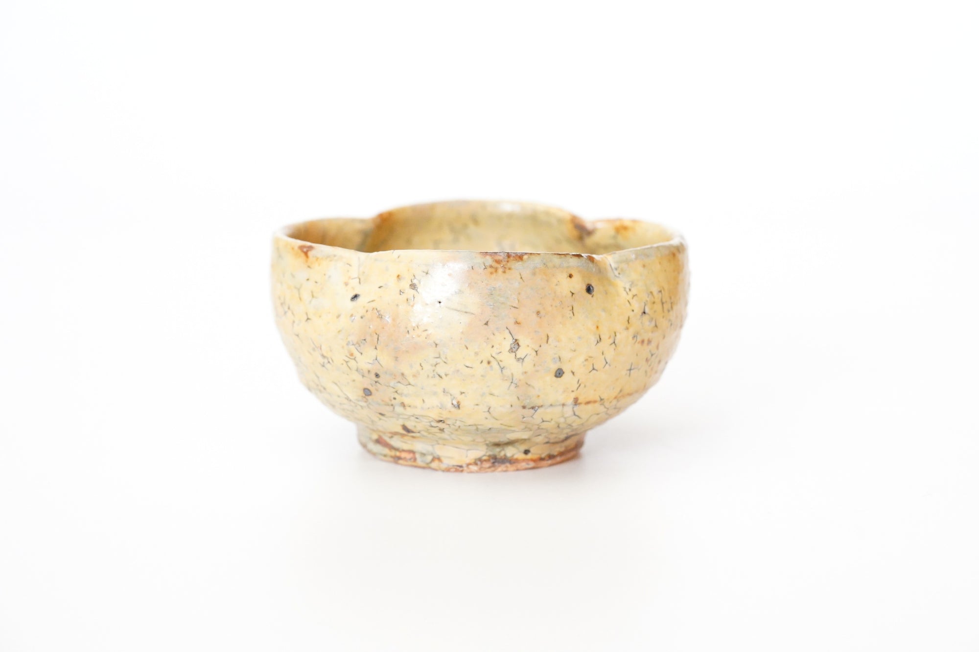 【Kazuhiko Kudo】White birch white Japanese quince mini bowl