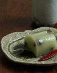 【蓮善隆】灰釉山帰来小皿