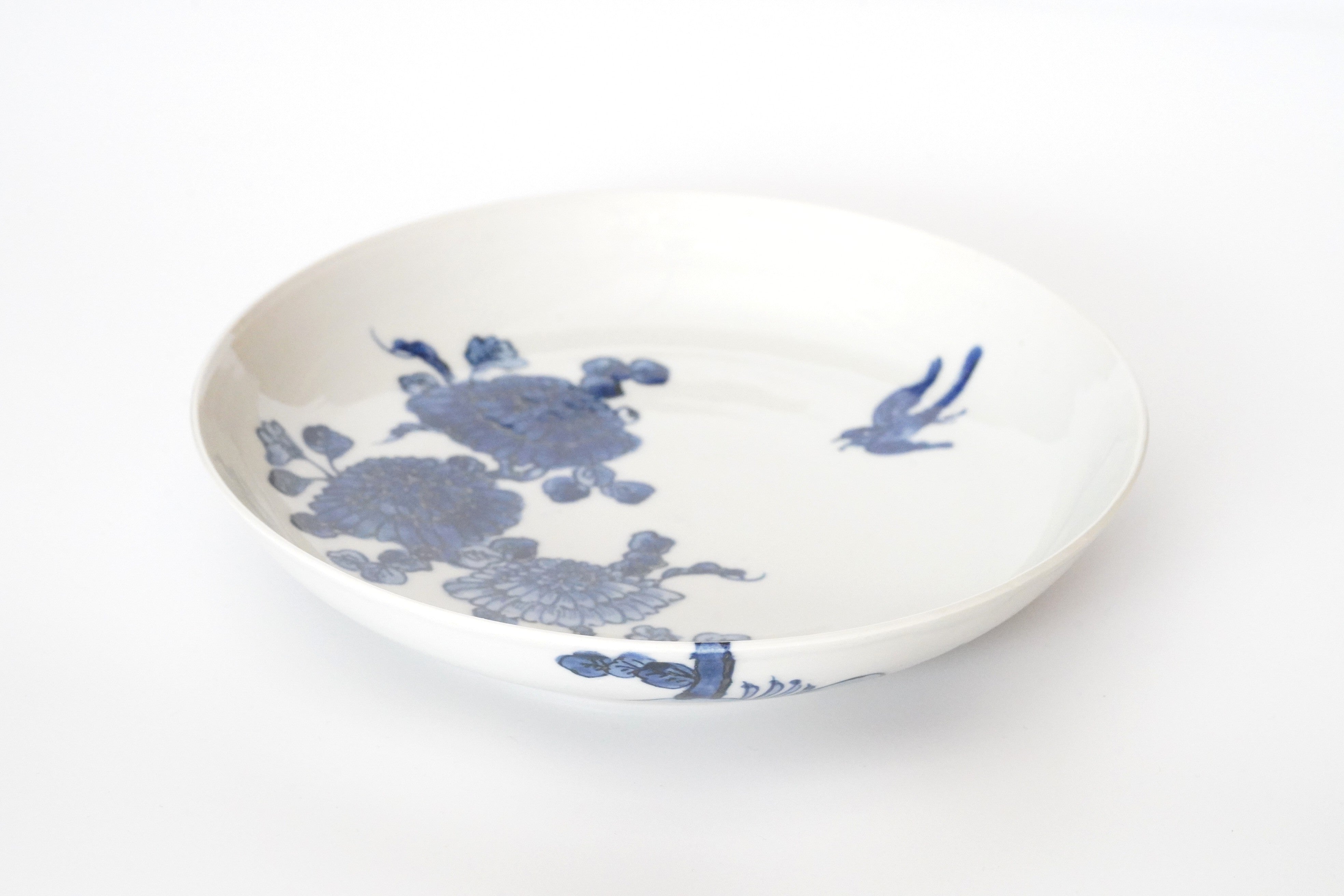 加藤幸治】染付菊文皿 – うつわ御結