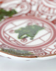 錦魚紋桔梗渕小皿