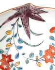 5-inch plate with ink-filled treasures and flowers and birds pattern