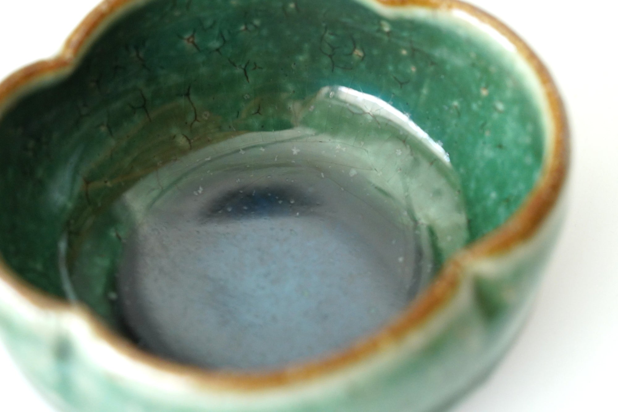 【工藤和彦】緑粉引木瓜豆鉢