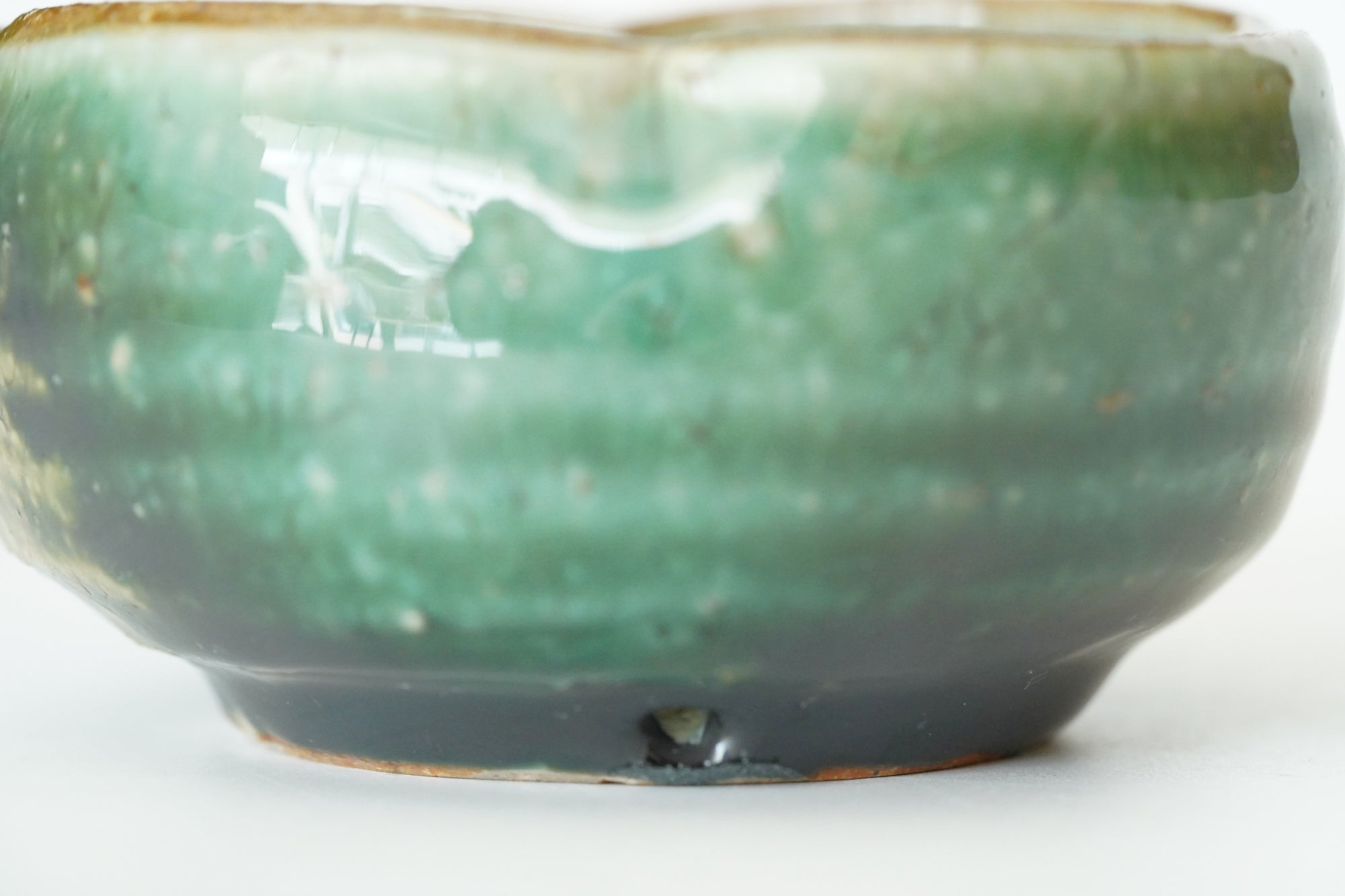 【工藤和彦】緑粉引木瓜豆鉢