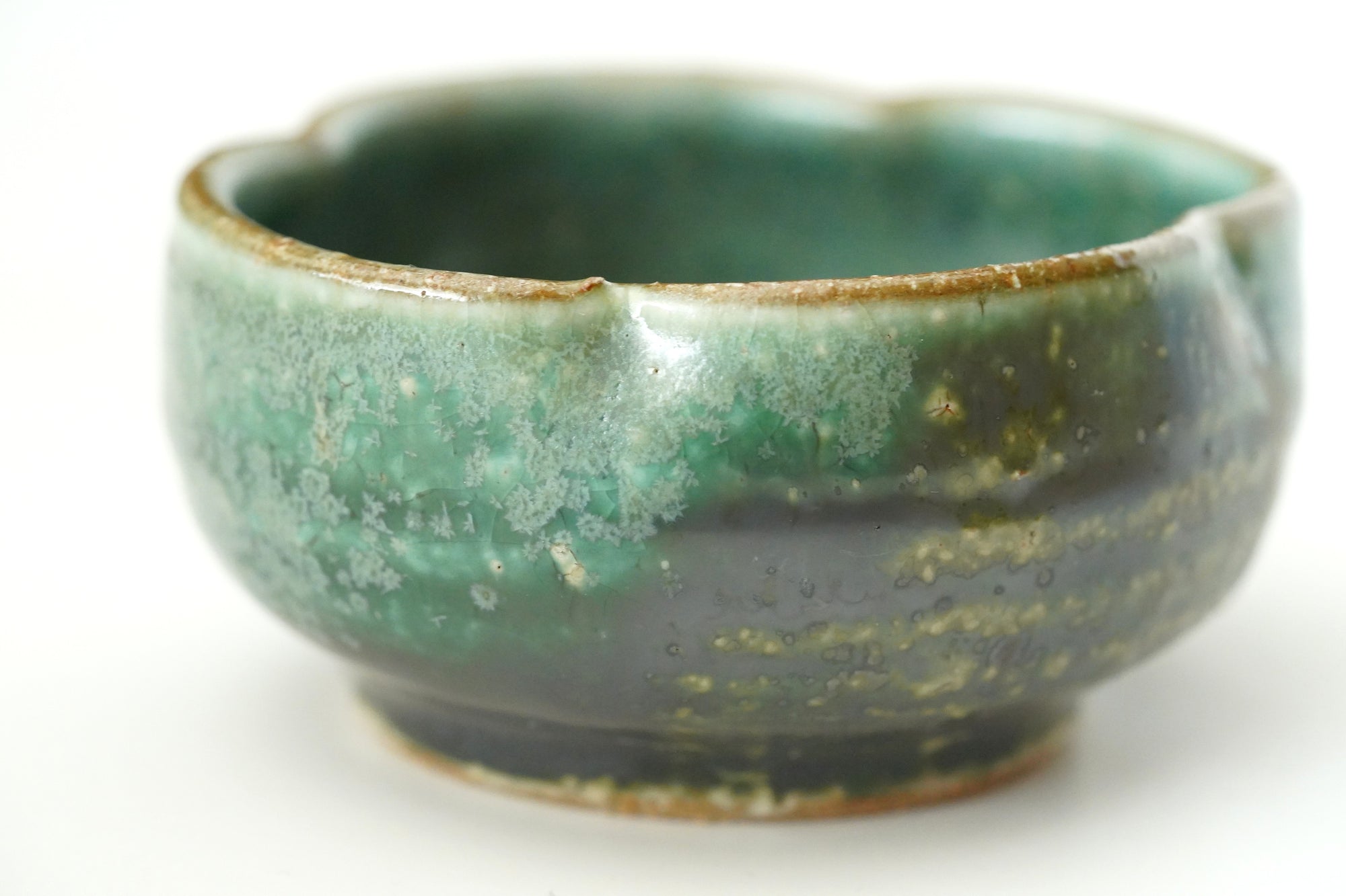 【工藤和彦】緑粉引木瓜豆鉢