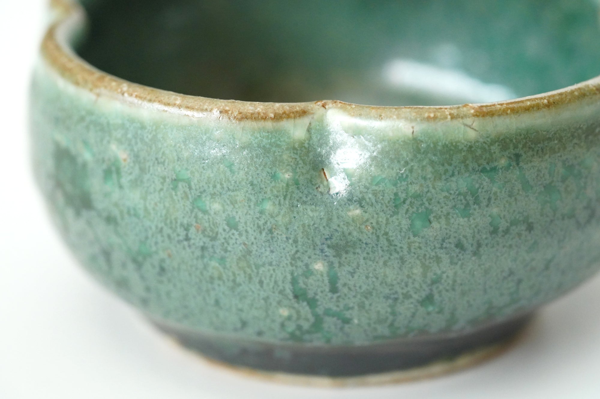 【工藤和彦】緑粉引木瓜豆鉢
