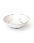 【野口悦士】白釉リム豆鉢　8.5cm