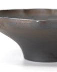 【Hideki Yamamoto】Kuro-yu flower-shaped morning glory bowl Small