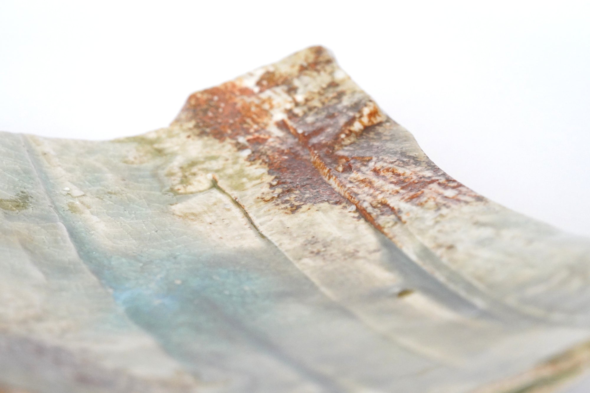 【Manabu Atarashi】ash glazed rectangle plate