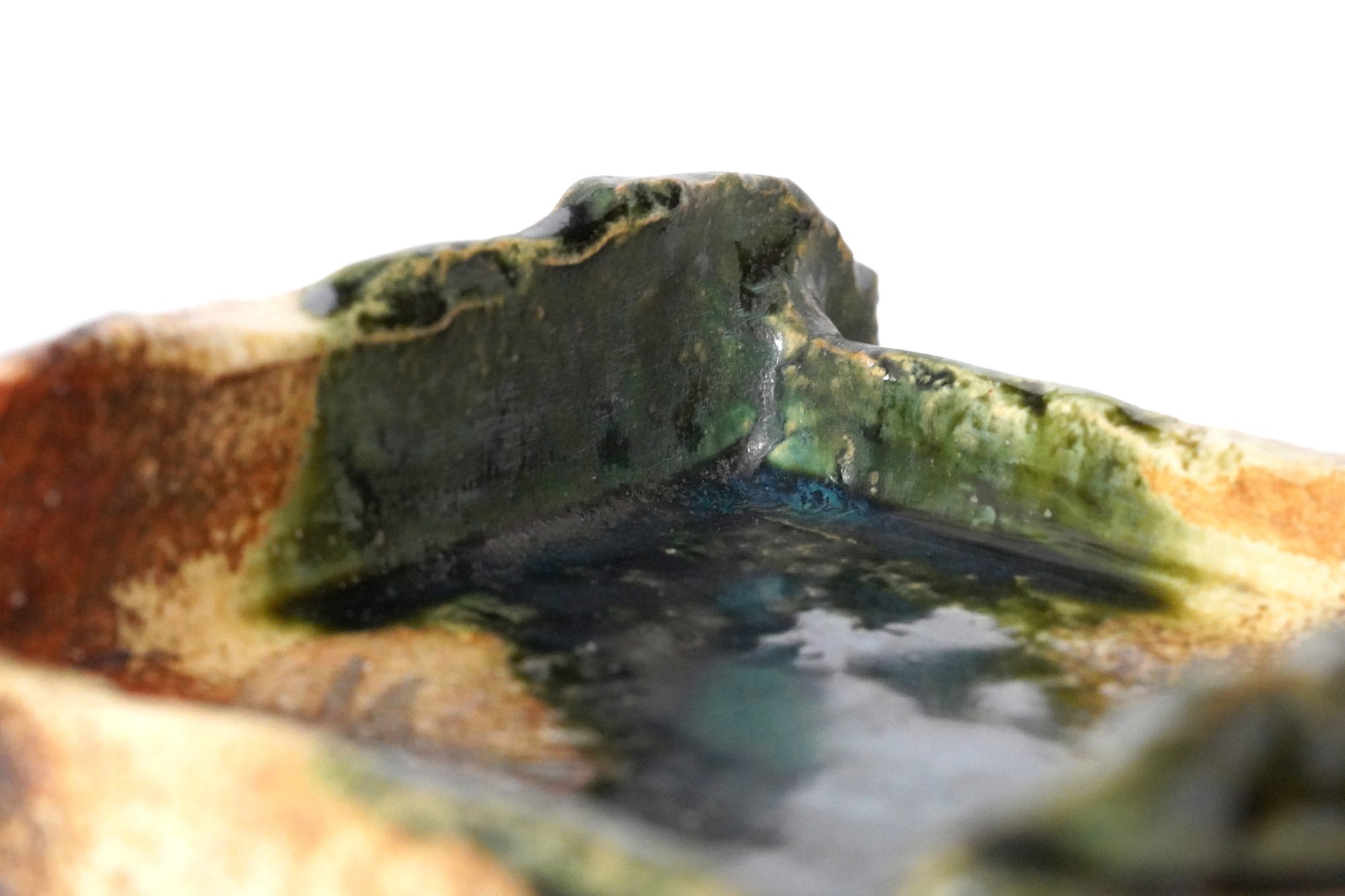 【Manabu Atarashi】ash glazed rectangle plate