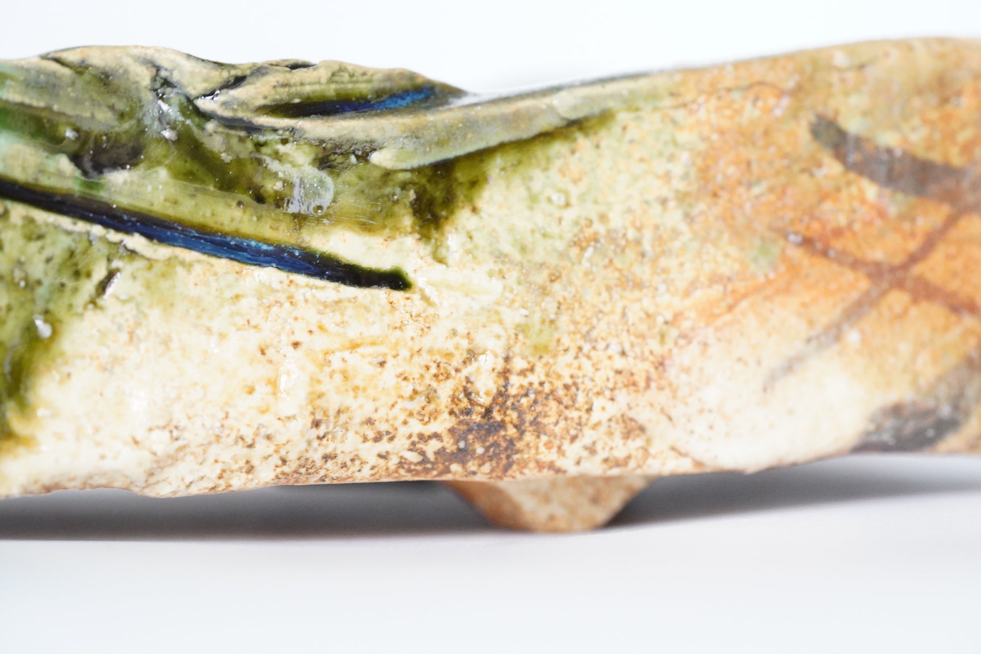 【Manabu Atarashi】ash glazed rectangle plate