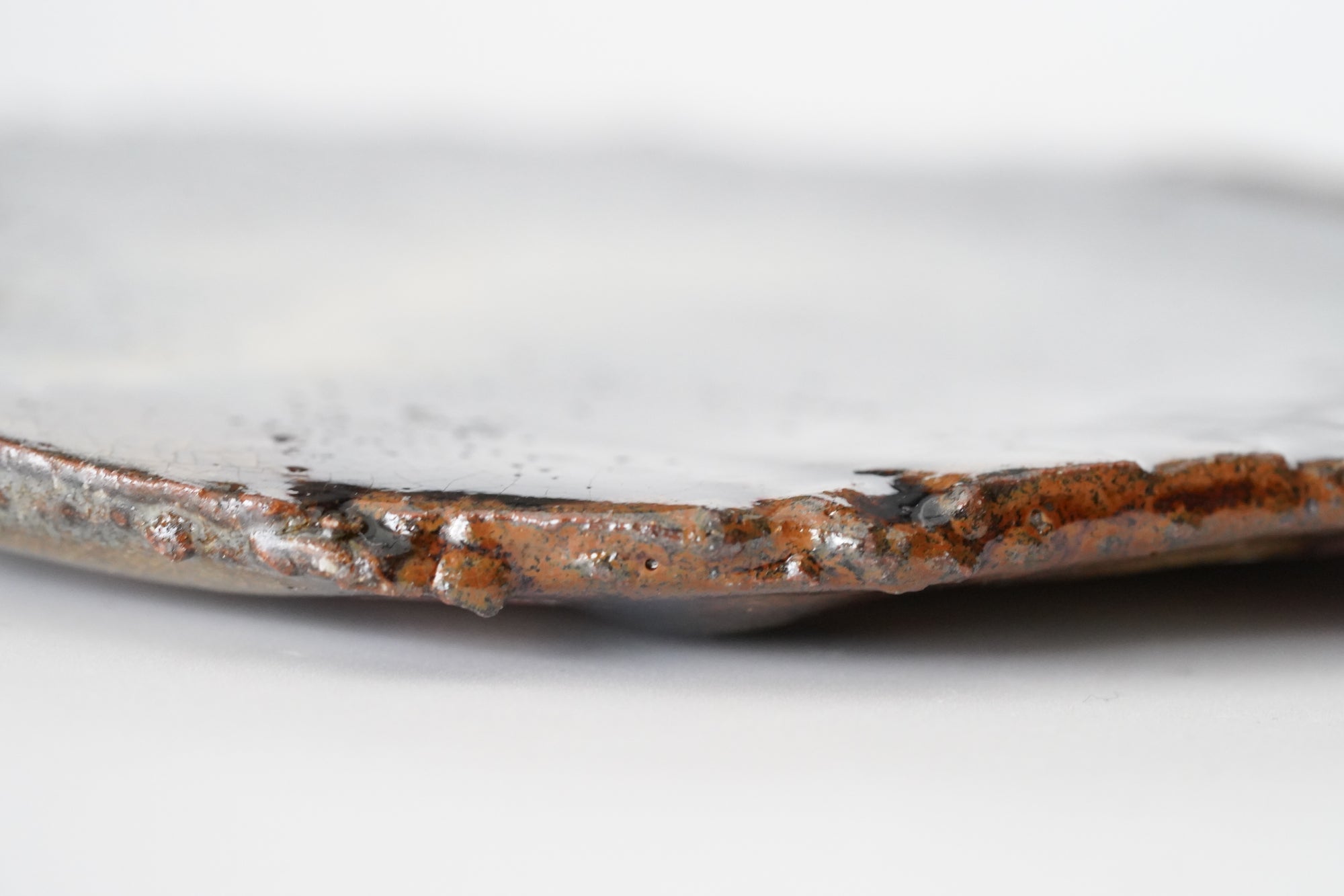 【鈴木大弓】アメ釉銘々皿