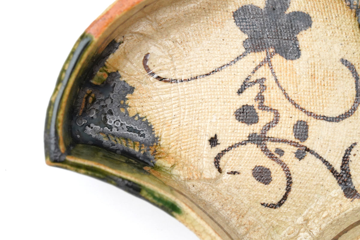 【寺田鉄平】織部千鳥形向付