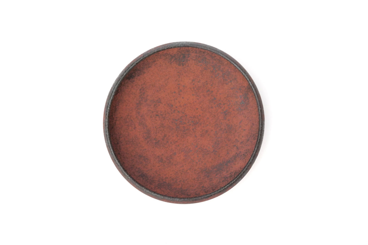 【Eiichi Shibuya】地ノ器 edged bowl small verdigris blue