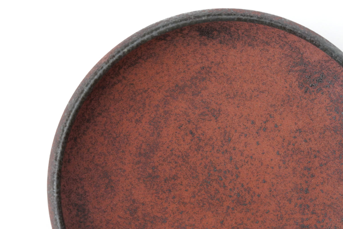 【Eiichi Shibuya】地ノ器 edged bowl small verdigris blue