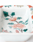 square flower patterned diamond-shaped plate