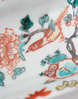 square flower patterned diamond-shaped plate