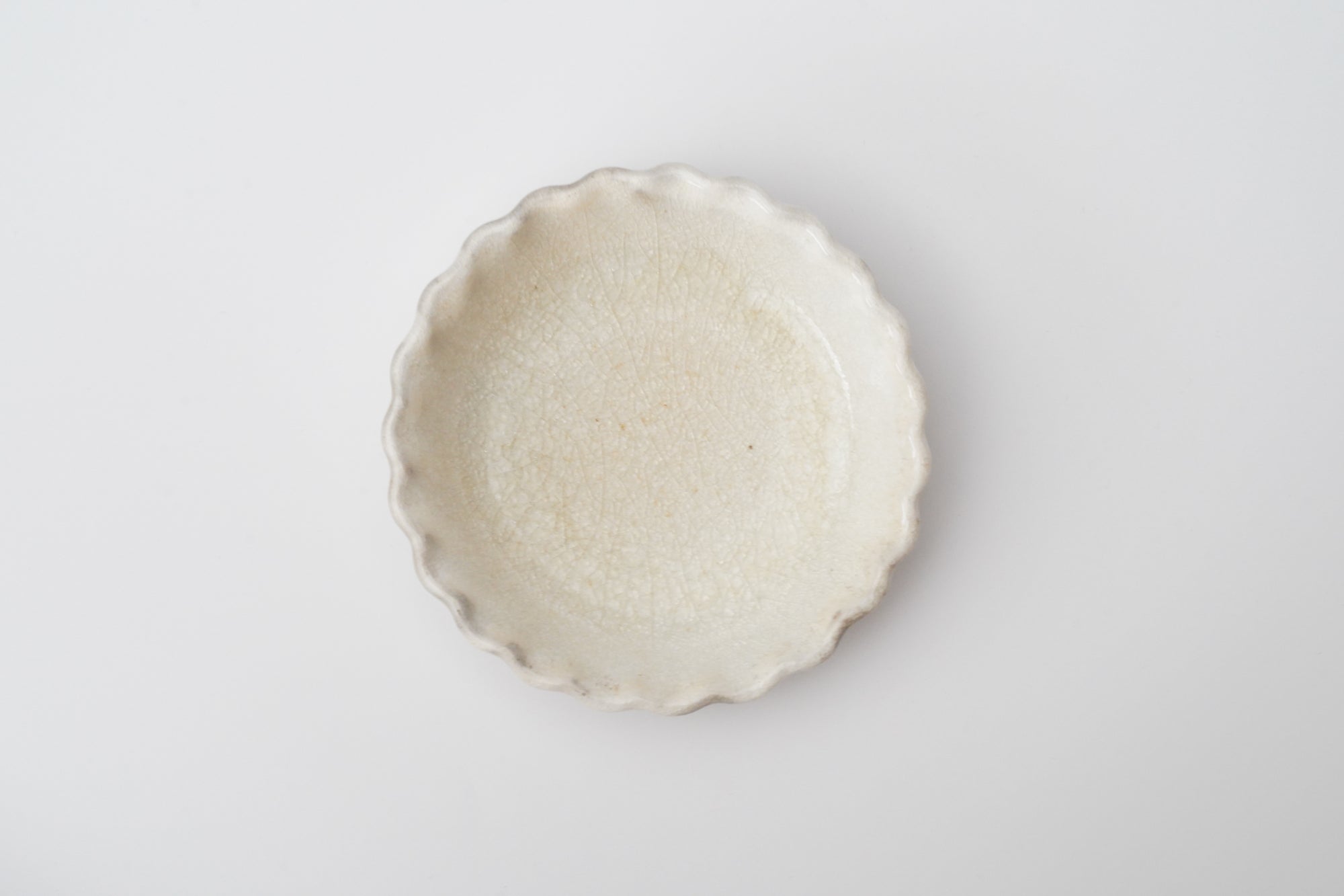 【Hideki Yamamoto】Glass glazed leaf-shaped Hakeme plate