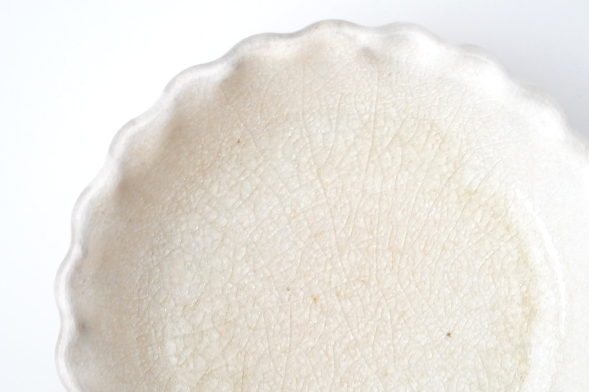 【Hideki Yamamoto】Glass glazed leaf-shaped Hakeme plate