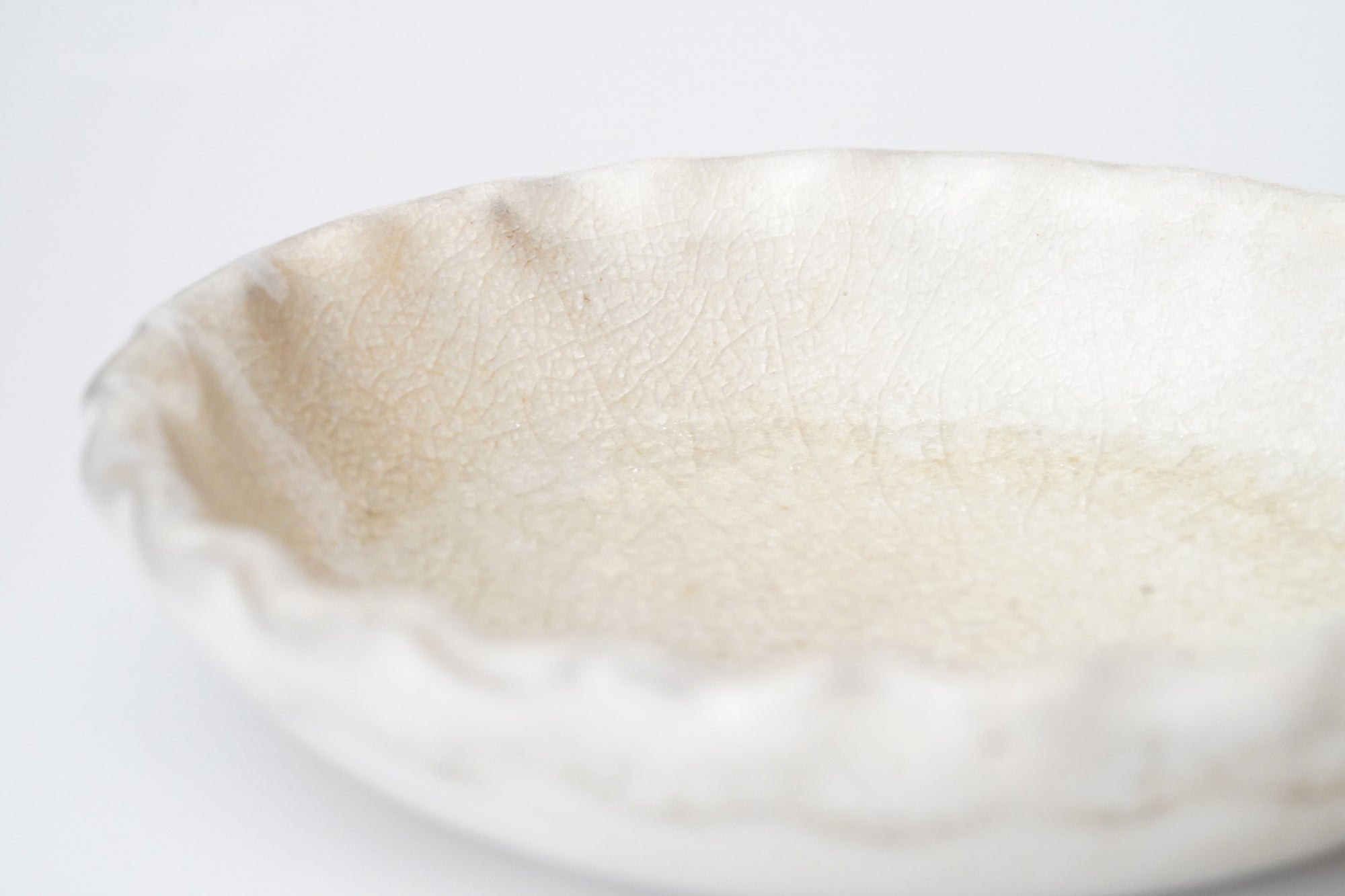 【Hideki Yamamoto】Glass glazed leaf-shaped Hakeme plate