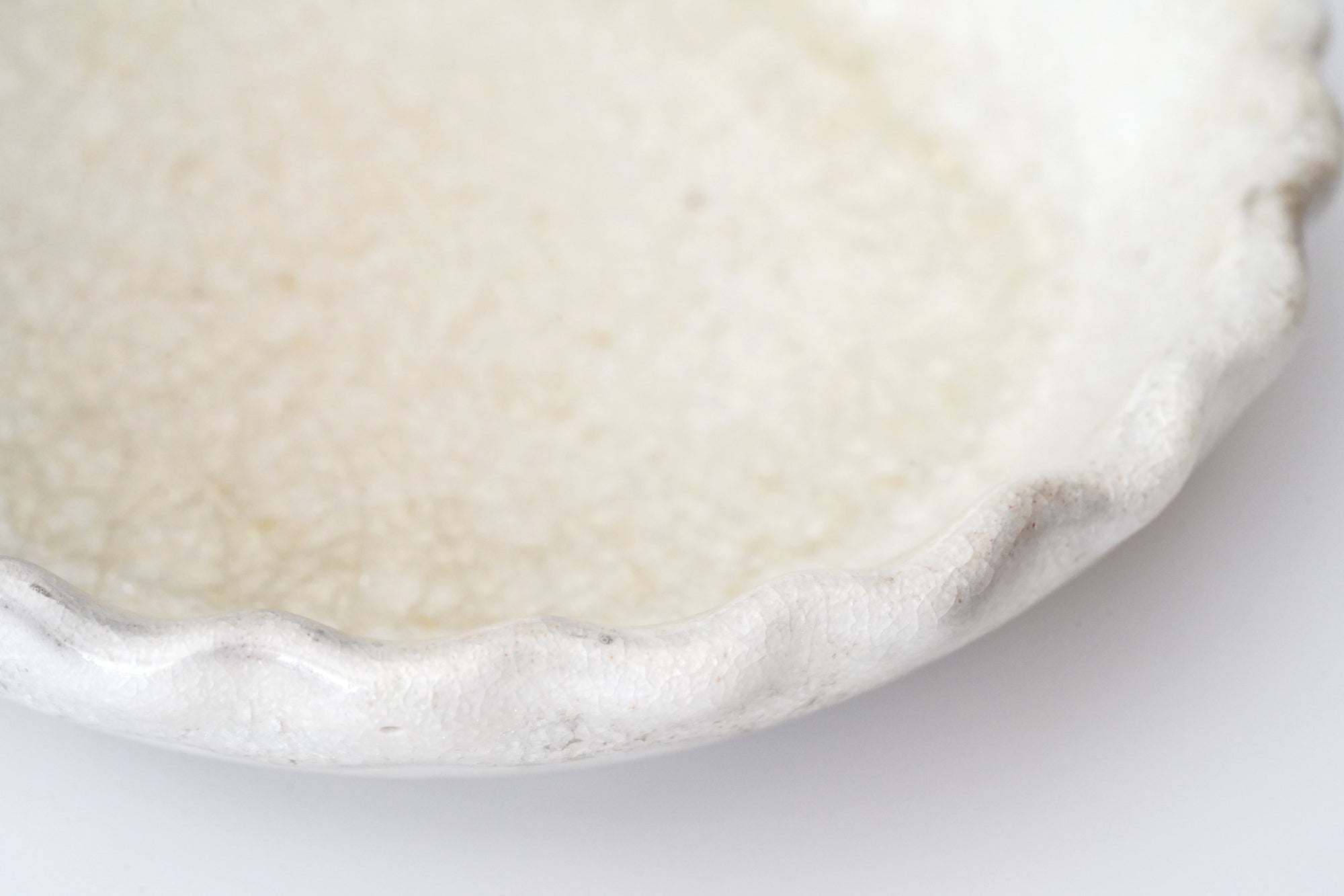 【Hideki Yamamoto】Glass glazed leaf-shaped Hakeme plate