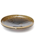 【Rui Mitoh】Ao-Karatsu round flower-shaped small plate