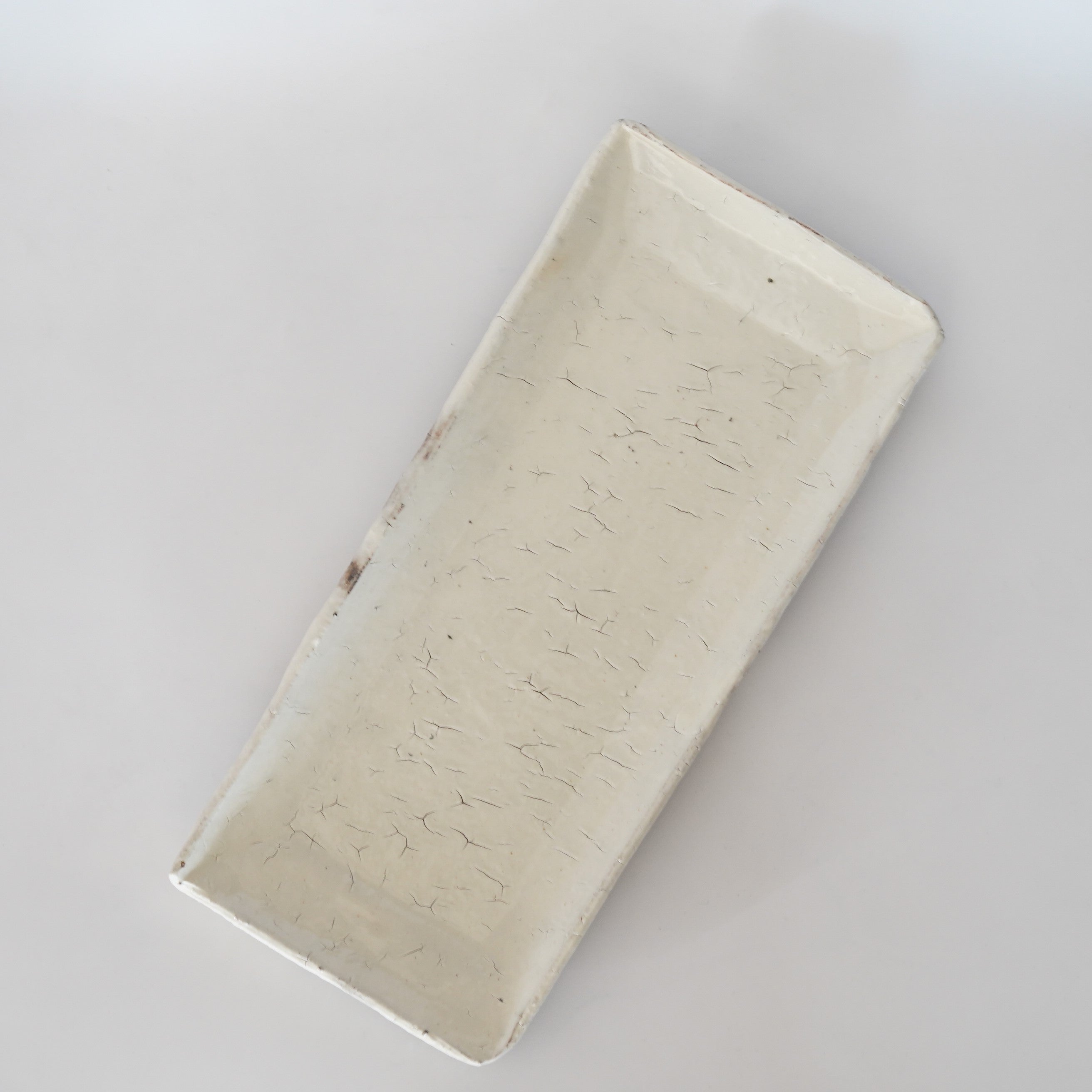 辻村 塊】粉引長皿 – うつわ御結