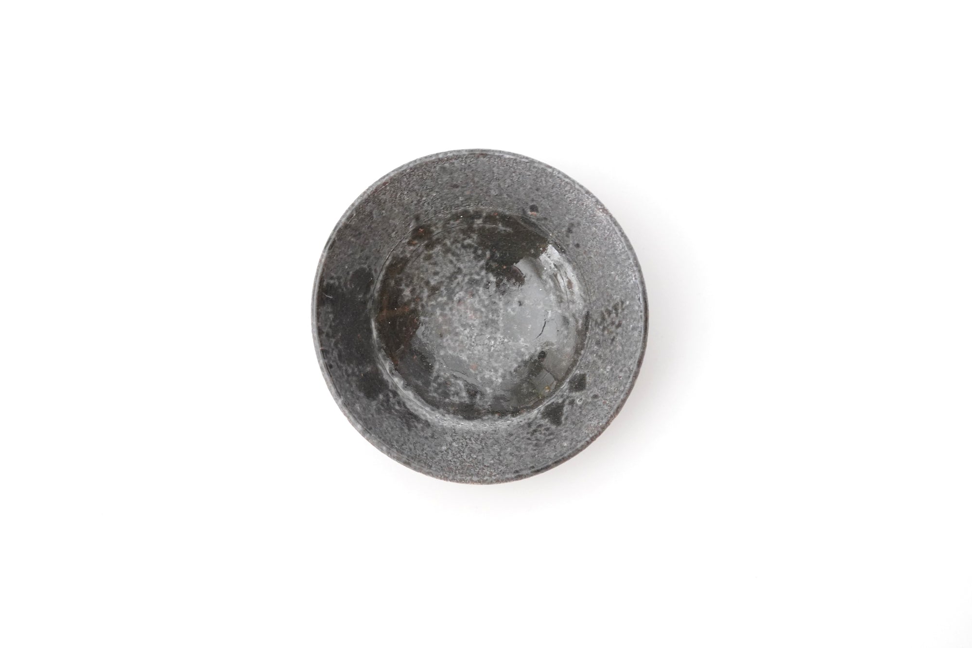 【Etsuji Noguchi】grayish black 6sun flat bowl
