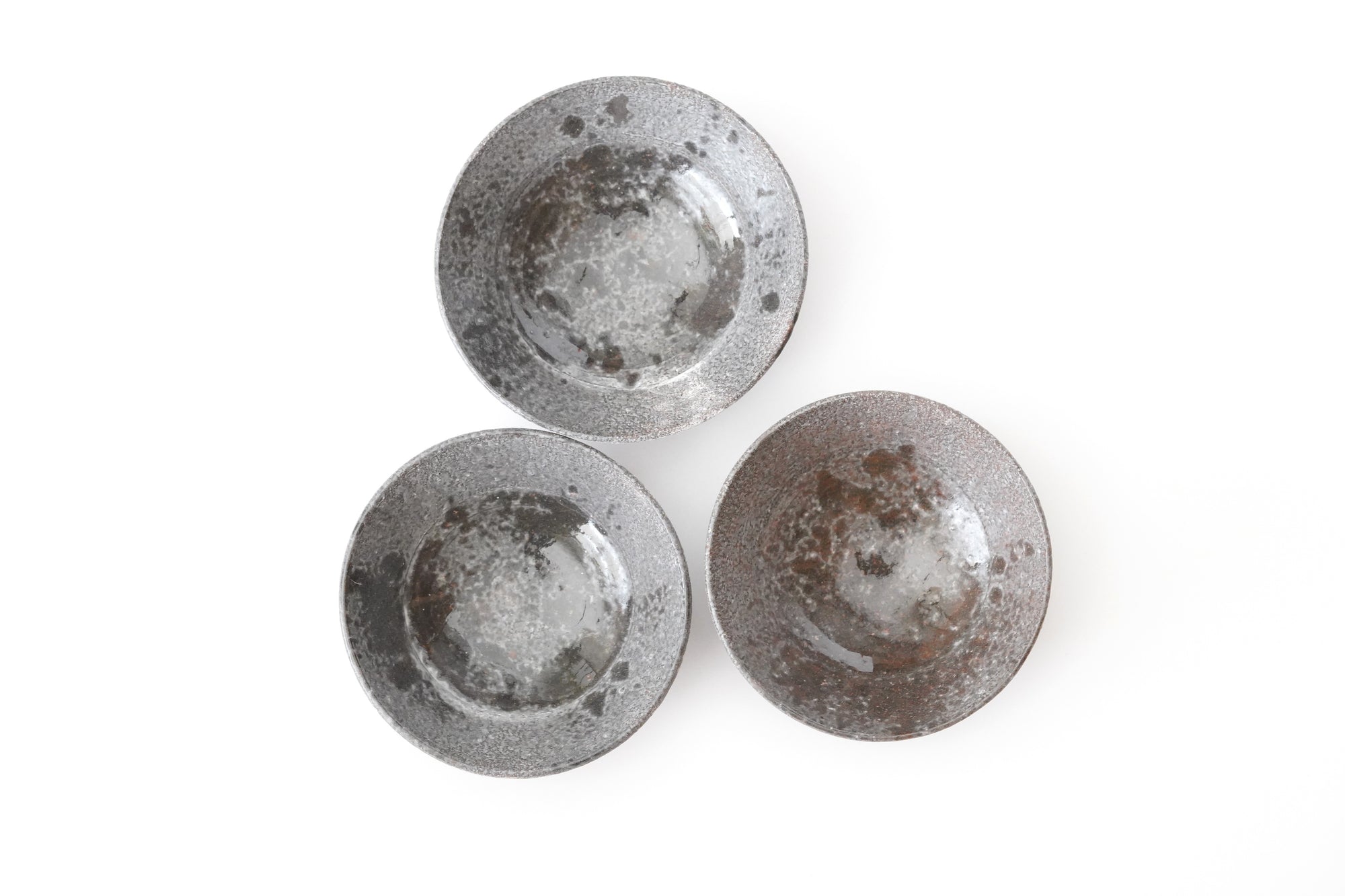 【Etsuji Noguchi】grayish black 6sun flat bowl