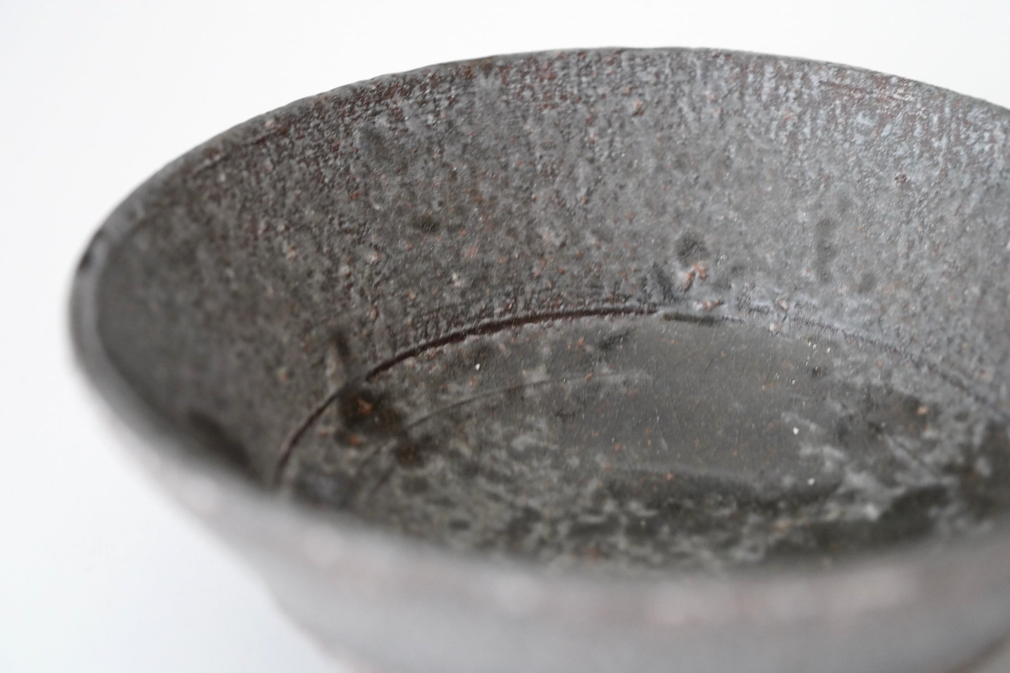 【Etsuji Noguchi】grayish black 6sun flat bowl
