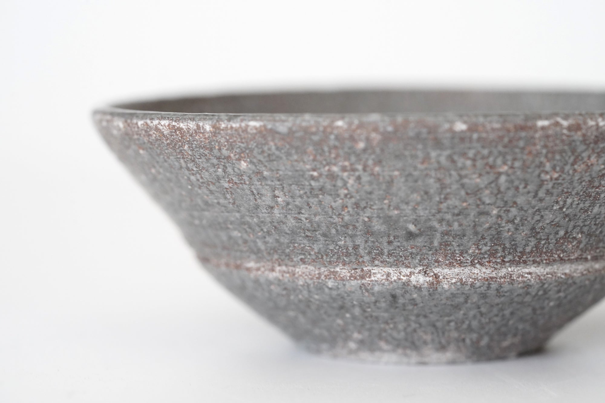 【Etsuji Noguchi】grayish black 6sun flat bowl