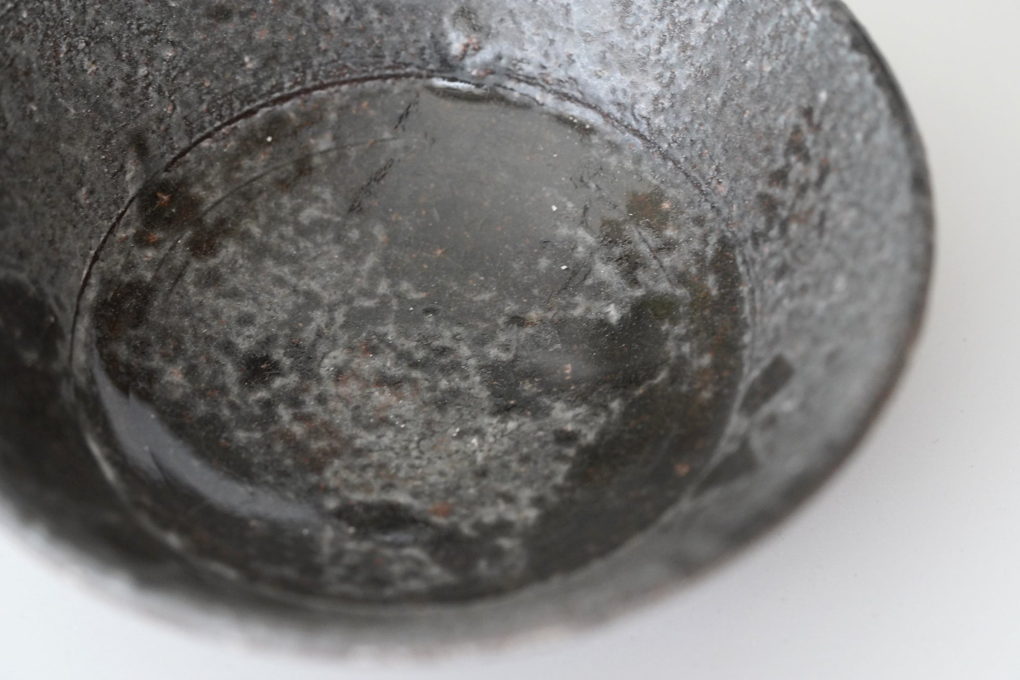 【Etsuji Noguchi】grayish black 6sun flat bowl