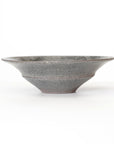 【Etsuji Noguchi】grayish black 6sun flat bowl