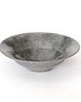 【Etsuji Noguchi】grayish black 6sun flat bowl