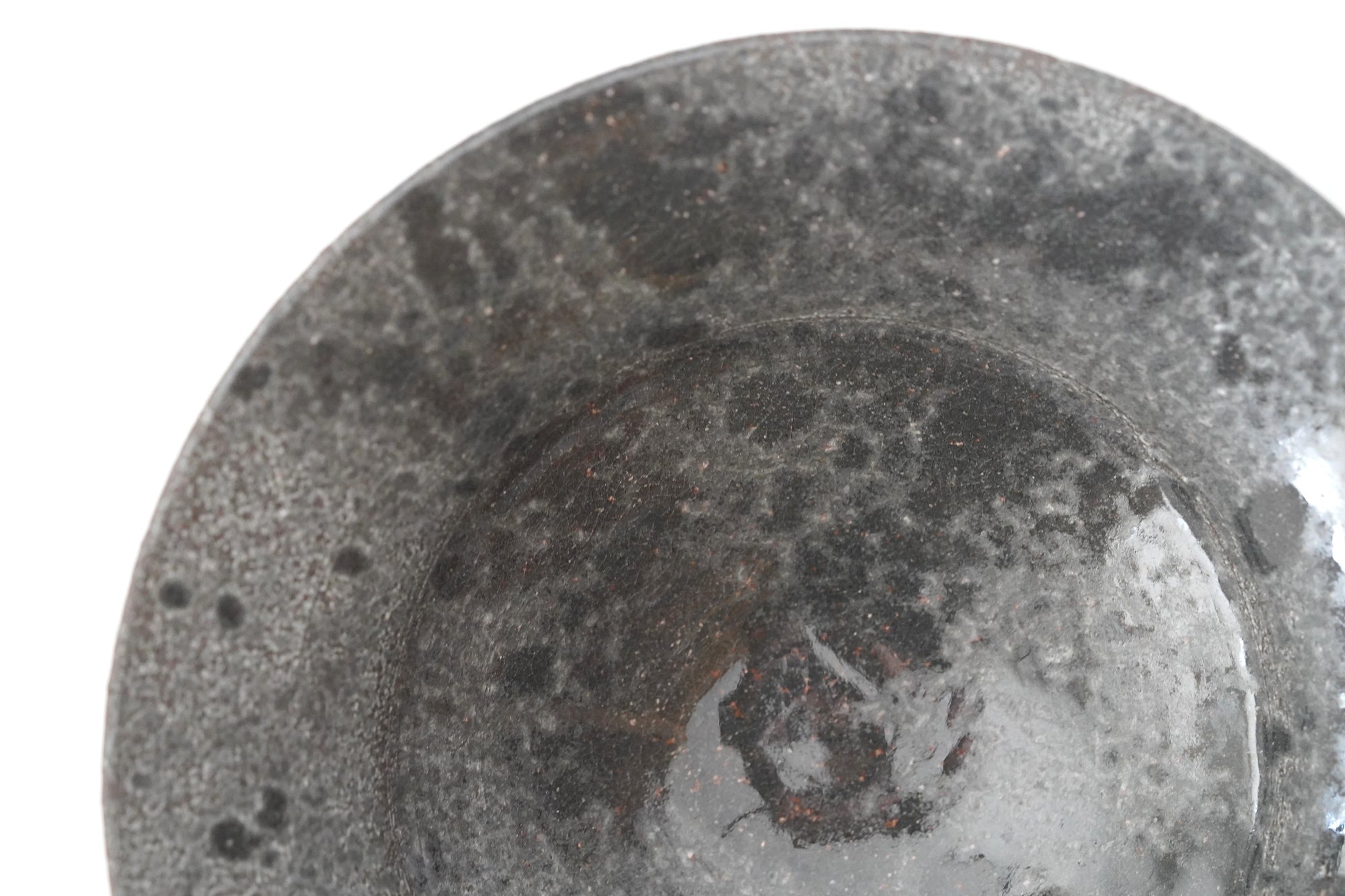 【Etsuji Noguchi】grayish black 6sun flat bowl