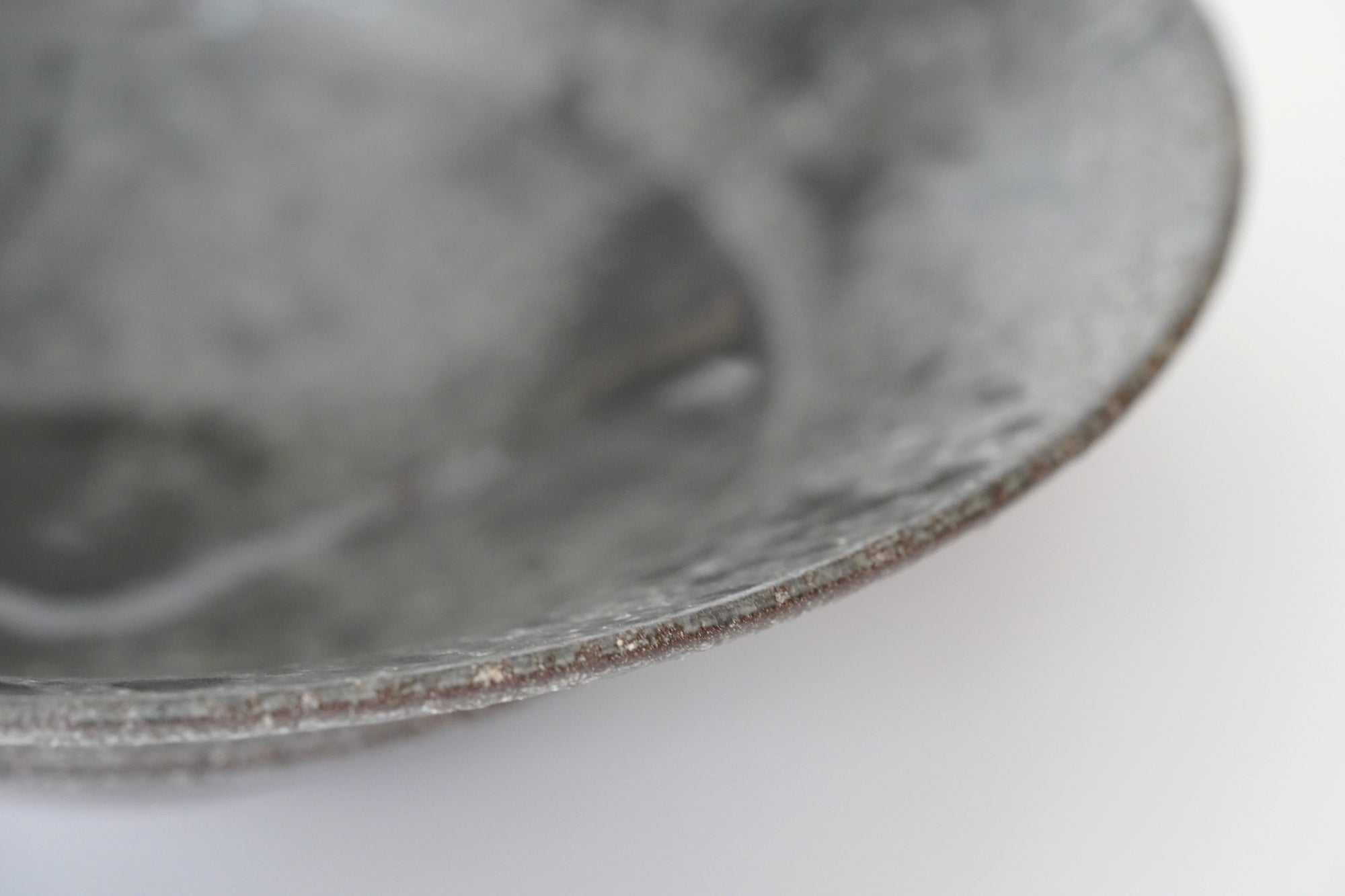 【Etsuji Noguchi】grayish black 6sun flat bowl