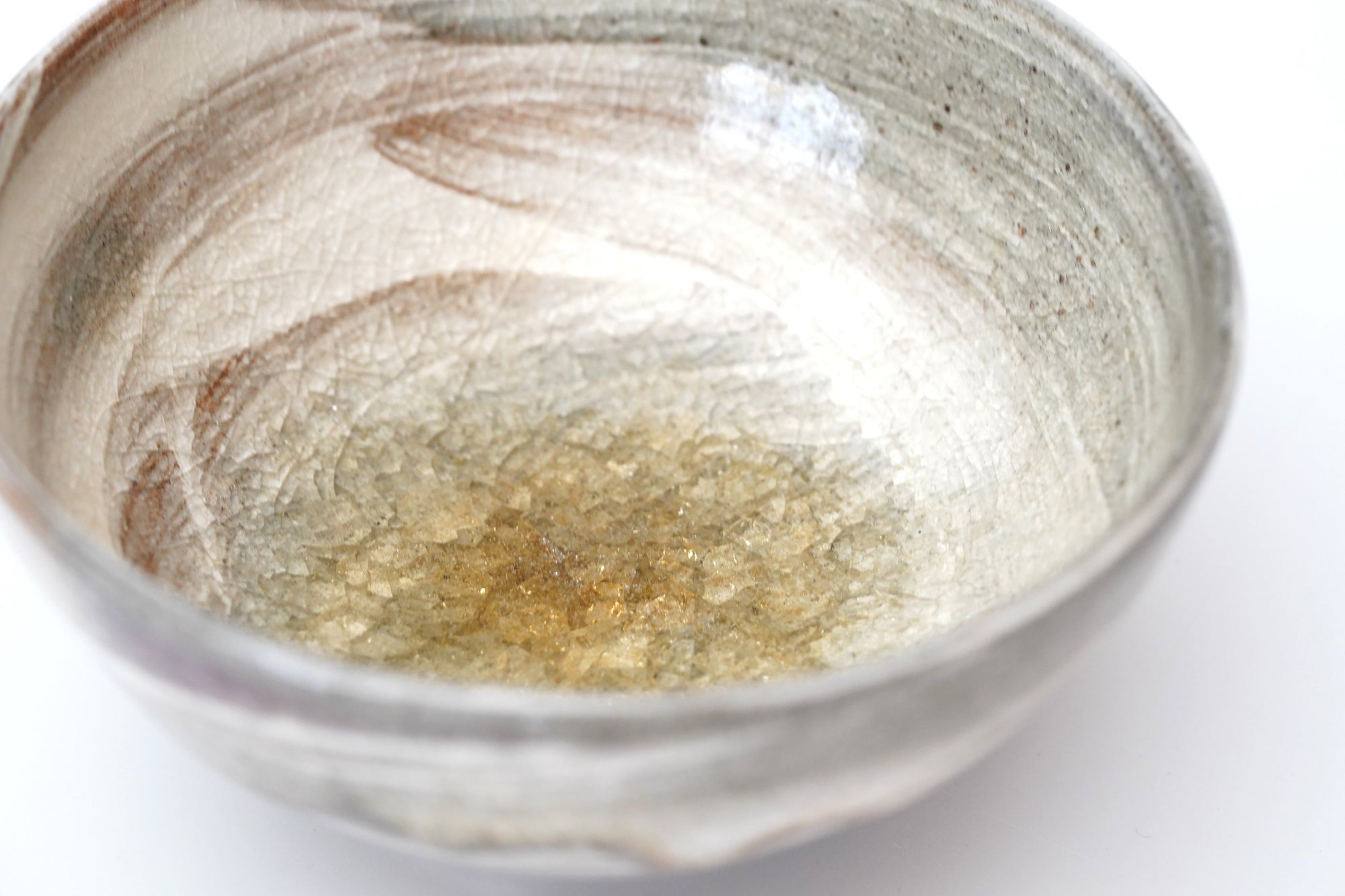 【Hideki Yamamoto】Glass glazed morning glory shaped bowl Small