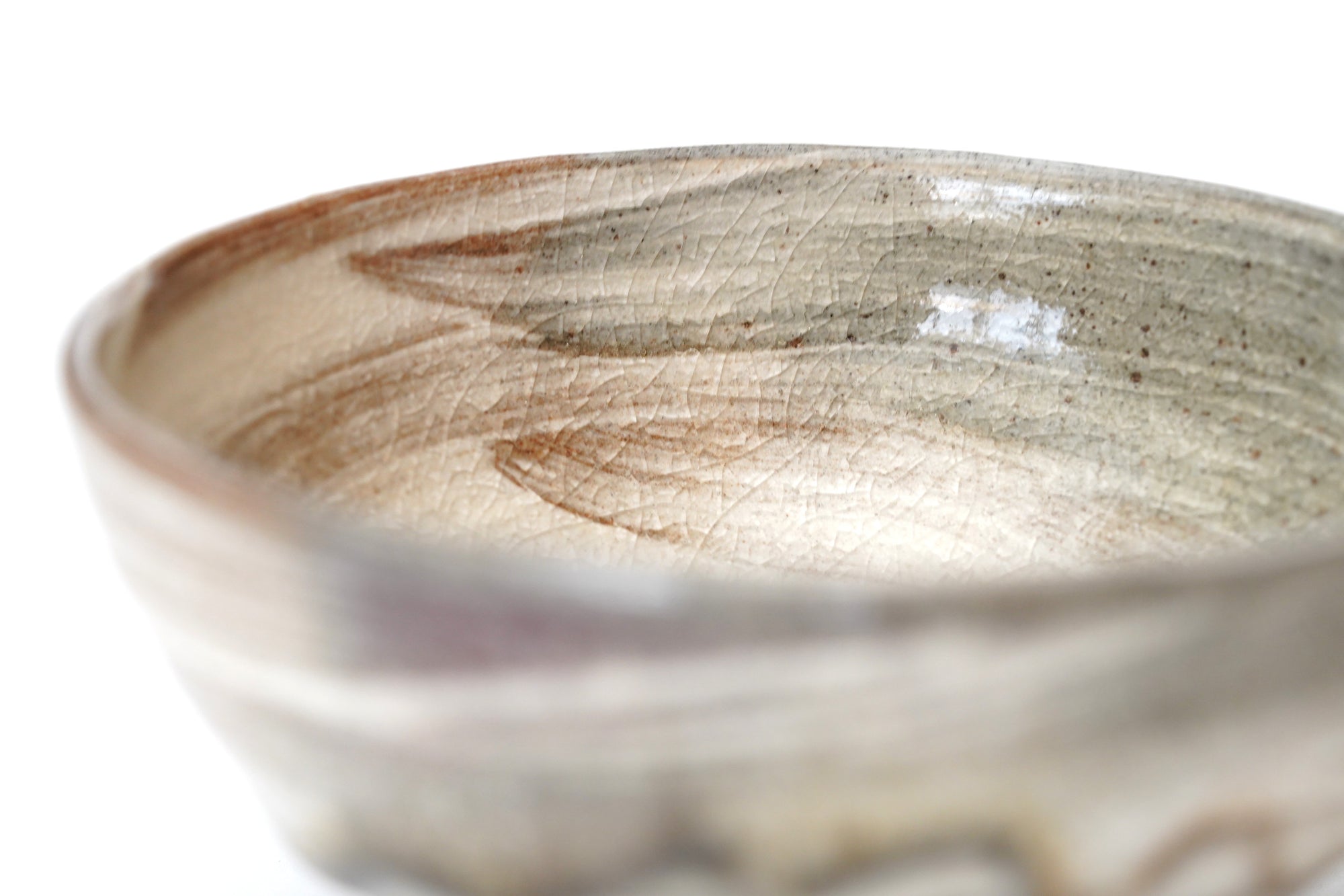 【Hideki Yamamoto】Glass glazed morning glory shaped bowl Small