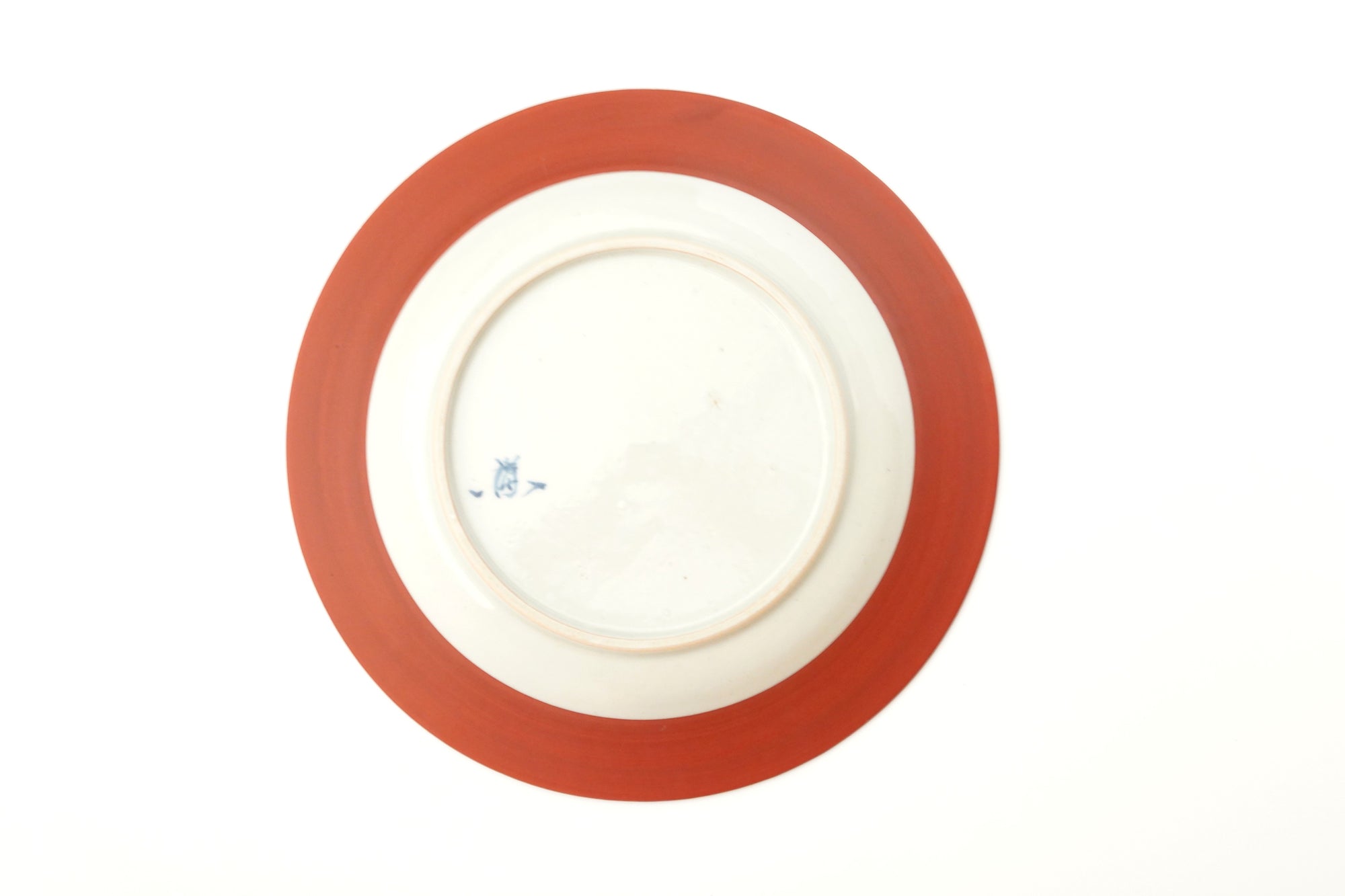 [Toshihiko Hirono] Old dyed chrysanthemum lotus carved plate