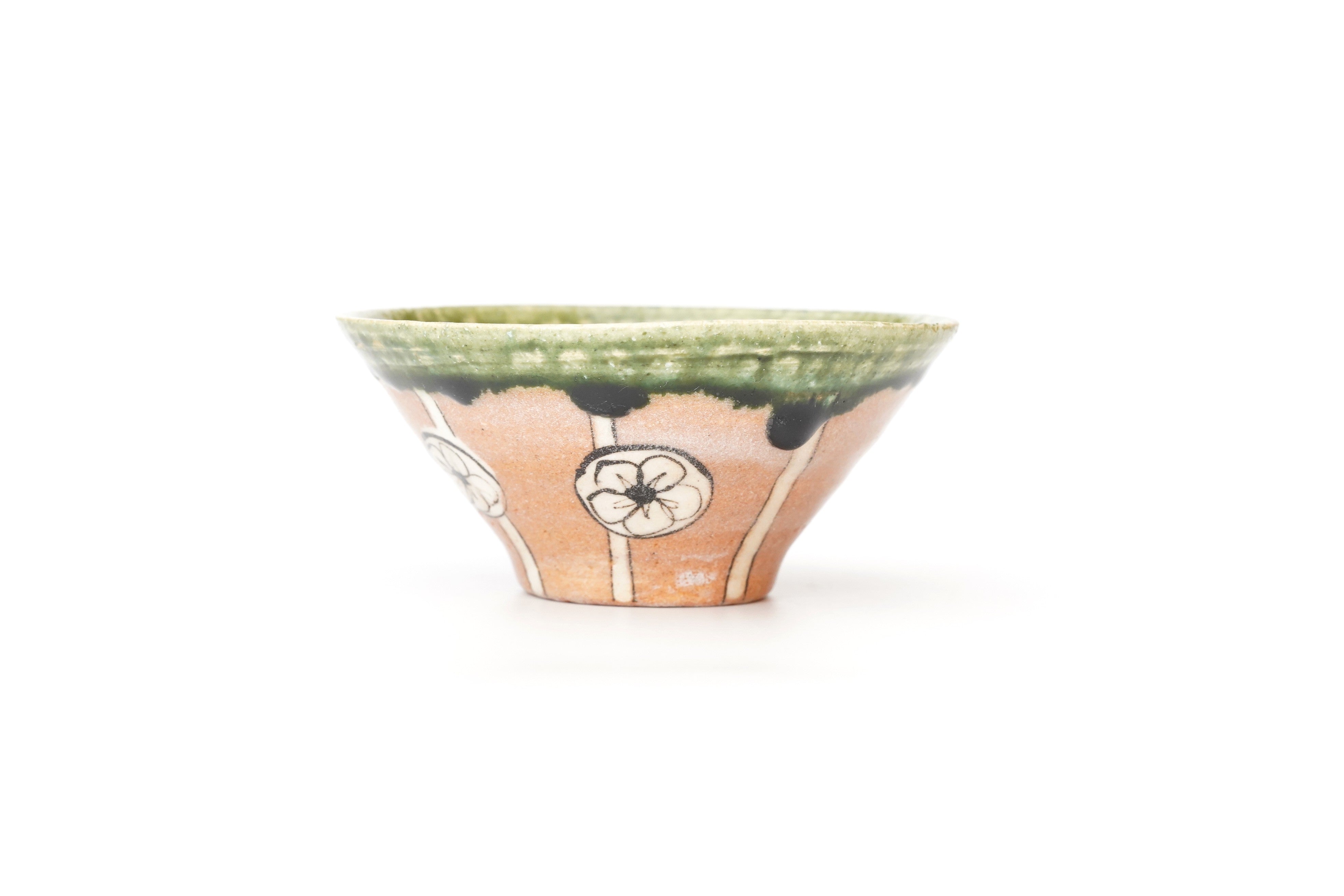 佐藤和次　弥七田織部草文小皿　5枚セット 佐藤和次弥七田織部草文小皿5枚セット