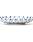 [Toshihiko Hirono] Old dyed chrysanthemum lotus carved plate