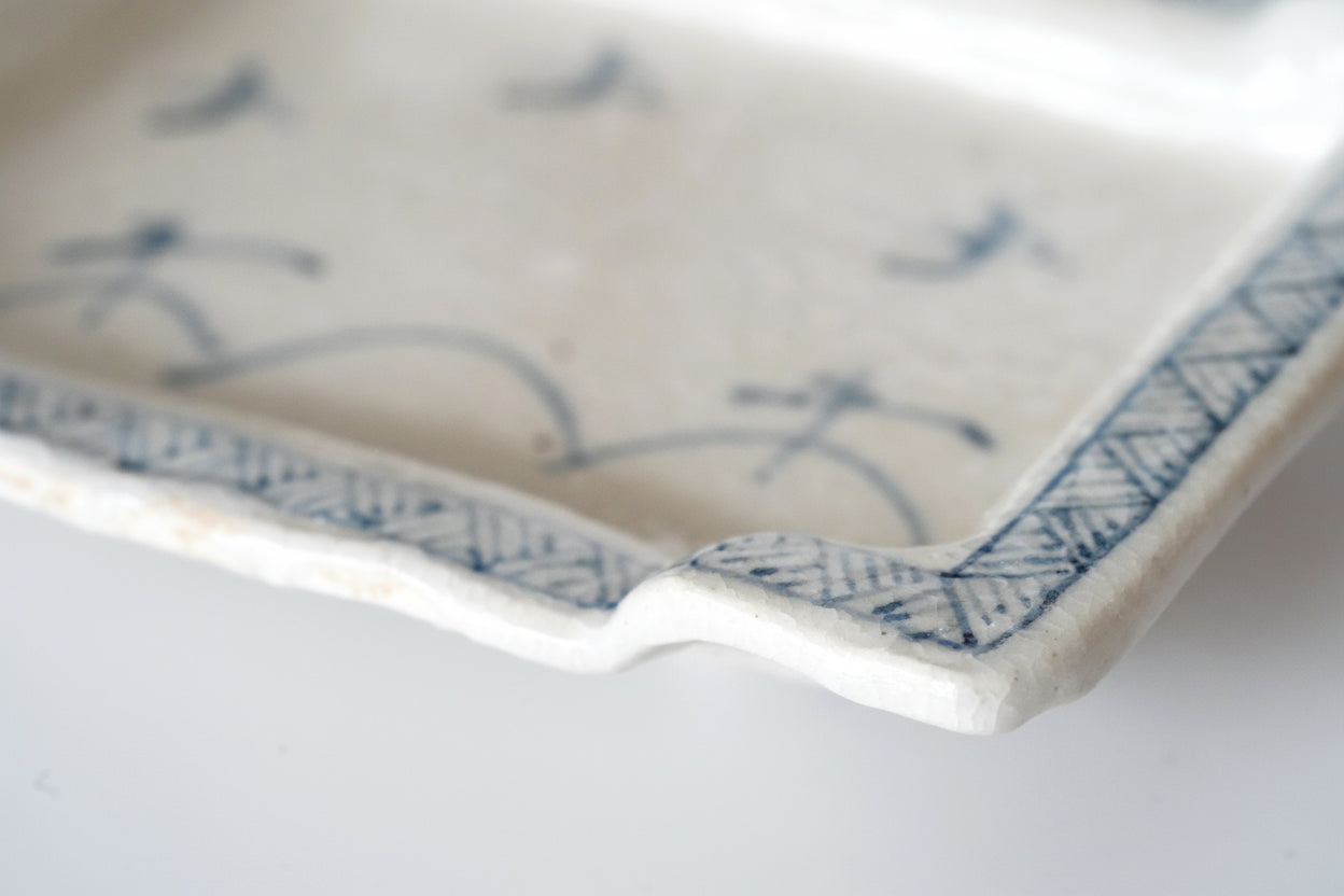 【西岡悠】美濃染付四方向付